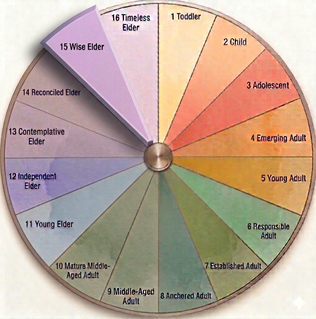 Wise Elder life stage illustration